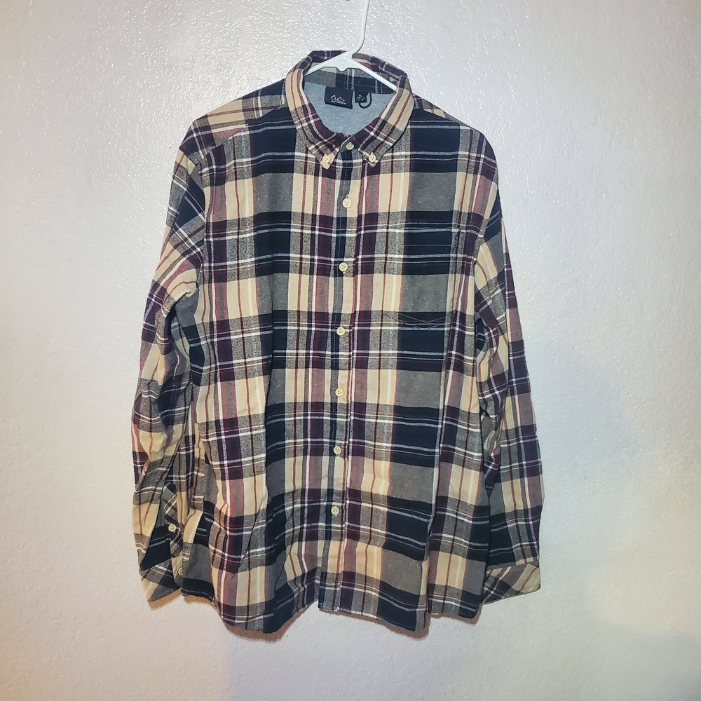 Classic Plaid Men's Shirt XL